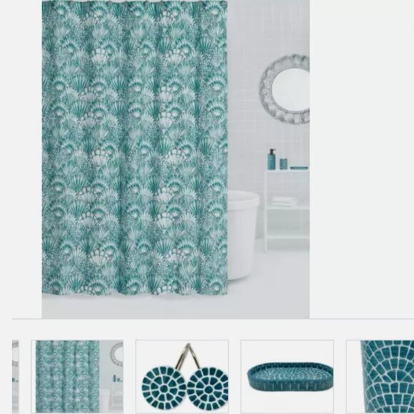 Lavender And Sage Other - Lavender and Sage Scallop 16-Pc. Bathroom Accessory Sets - Teal